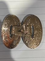 Prachtige grote  zilver verguld  mantel gesp, Antiek en Kunst, Antiek | Goud en Zilver, Ophalen of Verzenden, Zilver