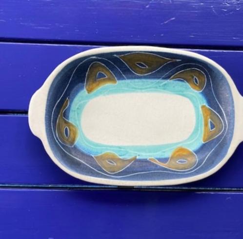 Keramische (oven) schotel, Höganäs Zweden. Vintage jaren 60, Huis en Inrichting, Keuken | Keukenbenodigdheden, Gebruikt, Ophalen of Verzenden