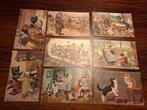 8 antieke postkaarten Arthur Thiele katten als mensen, Verzamelen, Ansichtkaarten | Dieren, Ophalen of Verzenden, 1920 tot 1940