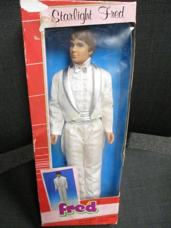 VINTAGE FRED DOLL VON PLASTY NIEUW in verpakking 1970/1975, Verzamelen, Poppen, Nieuw, Fashion Doll, Verzenden