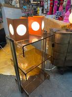 2 koppels retro vintage tafel lampen, Ophalen, Zo goed als nieuw, Rond, Minder dan 25 cm