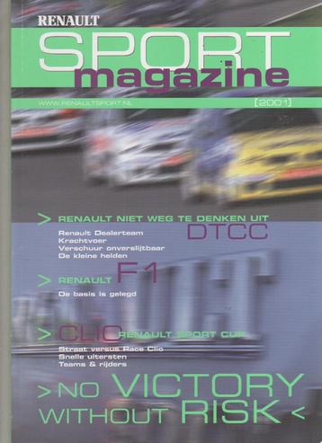 Tijdschriften uit de reeks Renault Sport Magazine beschikbaar voor biedingen