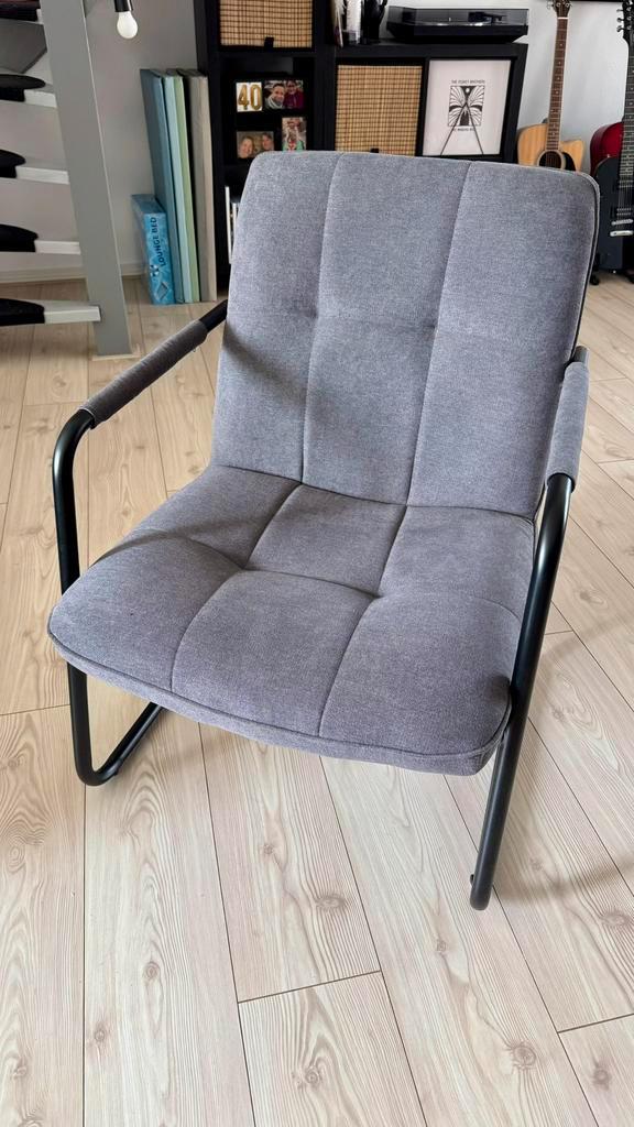 Grijze Furnilux fauteuil, Huis en Inrichting, Fauteuils, Zo goed als nieuw, 50 tot 75 cm, 75 tot 100 cm, Ophalen