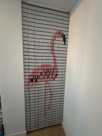 Kralengordijn met Flamingo (eventueel als vliegengordijn) beschikbaar voor biedingen
