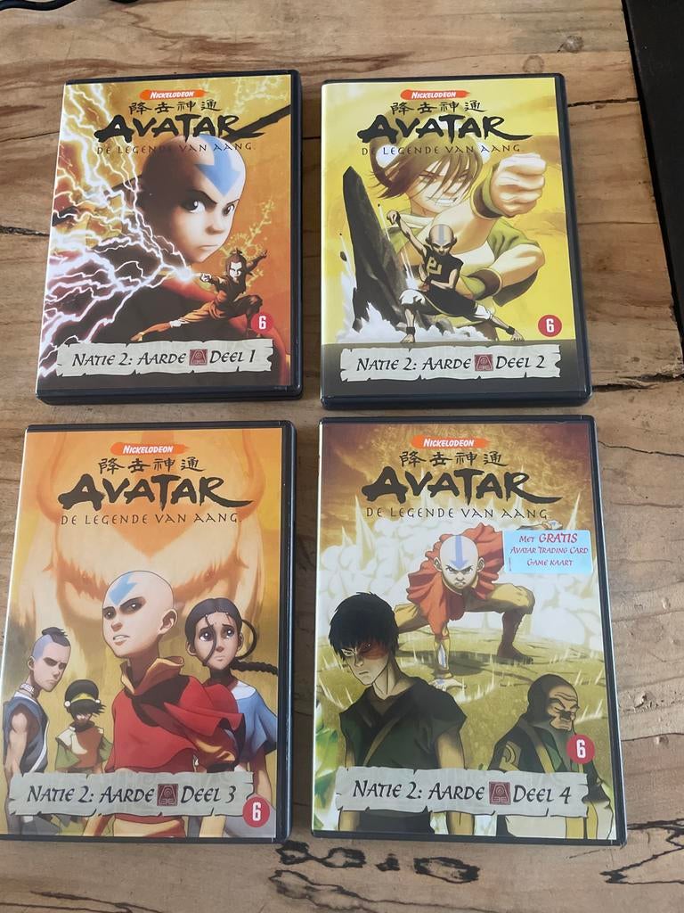 Avatar DVD  Deel 1 t/m 4, Alle leeftijden, Boxset, Ophalen of Verzenden, Zo goed als nieuw