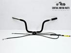 1.25 inch dik stuur Glans Zwart 12.75 inch ape + Kabels, Motoren, Onderdelen | Harley-Davidson, Ophalen of Verzenden, Harley Davidson