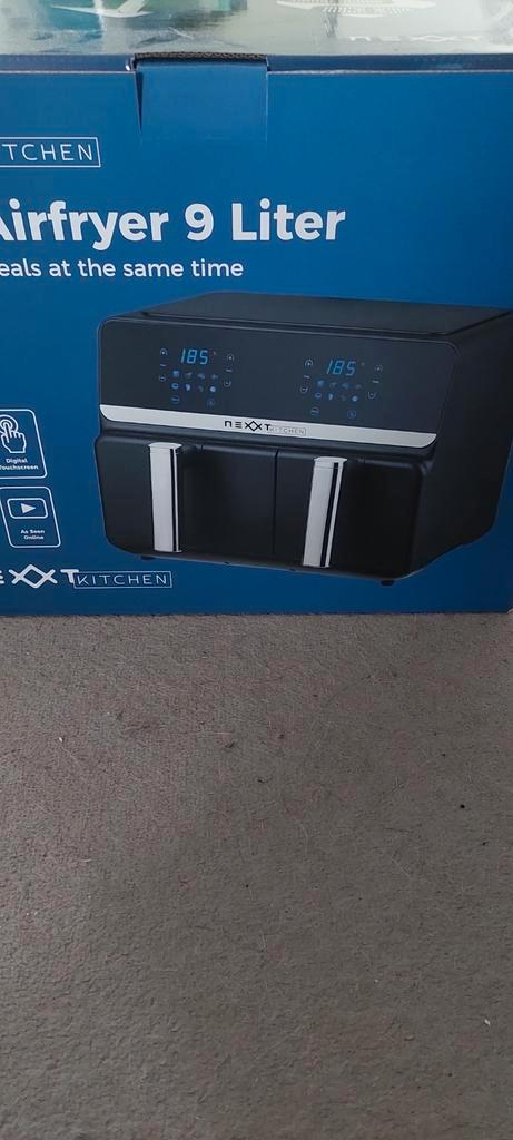 Nextt Dubbele Airfryer 9 Liter - nieuw!, Witgoed en Apparatuur, Airfryers, Nieuw, Ophalen