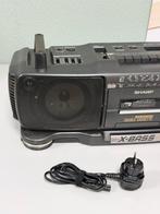 Sharp WQ-T360E Boombox Double Cassette X-Bass Vintage box, Ophalen of Verzenden, H, H, H
