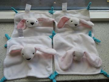 Knuffeldoek konijn konijntje merk Nutricia blauwe knoop beschikbaar voor biedingen