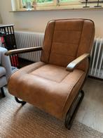 Fauteuil/stoel Ivar - cognac - in nieuwstaat!, Huis en Inrichting, Fauteuils, Metaal, Industrieel, vintage, 75 tot 100 cm, 75 tot 100 cm