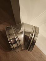 Kachelpijp bocht 45 graden - diameter 150mm met muurbeugel, Ophalen, Nieuw