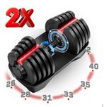 Verstelbare dumbells 2-40KG - NIEUW model - Prijs per 2 st., Ophalen, Nieuw, Benen, Dumbbell
