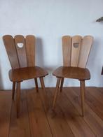 2 brutalist vintage stoelen frans jaren 60., Gebruikt, Twee, Onbekend, Ophalen of Verzenden
