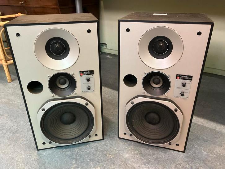 Technics SB-X5 Speakers - Vintage Hifi, Audio, Tv en Foto, Luidsprekers, Gebruikt, Front, Rear of Stereo speakers, 60 tot 120 watt