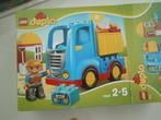 Lego Duplo 10529, kiepwagen met wegwerker., Ophalen of Verzenden, Gebruikt, Complete set, Duplo