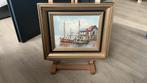 Olieverfschilderij met prachtige lijst, Ophalen of Verzenden