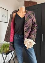 ANNE BELIN designer blazer tweed maat 38, Kleding | Dames, Ophalen of Verzenden, Zo goed als nieuw, Maat 38/40 (M), Paars