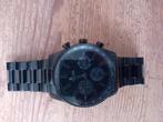 Herenhorloge Fossil zwart, Sieraden, Tassen en Uiterlijk, Horloges | Heren, Overige merken, Staal, Polshorloge, Ophalen of Verzenden