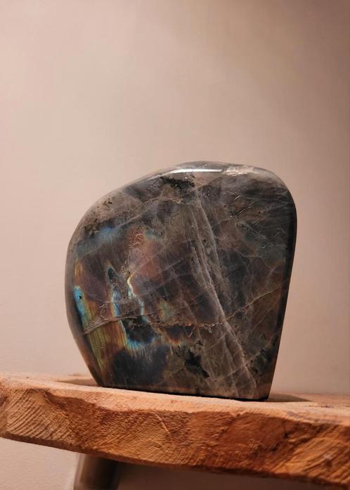 Labradoriet Sculptuur - Kleurrijk & Uniek, Antiek en Kunst, Antiek | Woonaccessoires, Ophalen of Verzenden