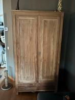 Mooie teakhouten kast - 55x105x195 cm, Ophalen, Gebruikt, 100 tot 150 cm, Teakhout
