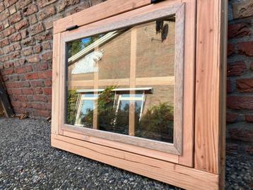Douglas uitzetraam 70x90cm met dubbel glas beschikbaar voor biedingen