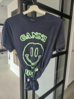 Ganni t-shirt nieuw donker blauw maat M  L, Ganni, Maat 42/44 (L), Nieuw, Korte mouw