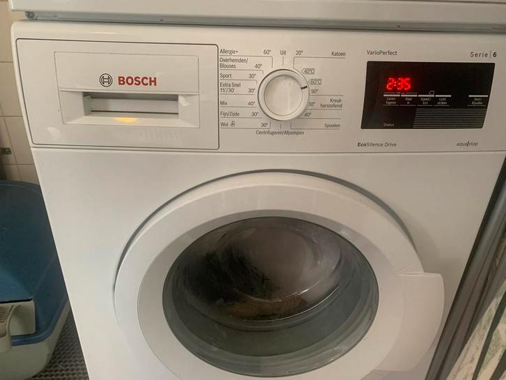 Bosch Serie 6 Wasmachine - Topkwaliteit!, Witgoed en Apparatuur, Wasmachines, Gebruikt, Voorlader, 6 tot 8 kg, 85 tot 90 cm, 1200 tot 1600 toeren