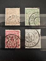 Postbewijs 1,3,6 en 7 gestempeld cw € 165, Ophalen, T/m 1940, Gestempeld