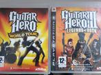 2x PS3 Games Guitar Hero World Tour spellen Playstation 3, Vanaf 7 jaar, Muziek, Zo goed als nieuw, Ophalen