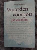 Hans Bouma - Woorden voor jou, Boeken, Ophalen of Verzenden, Zo goed als nieuw, Hans Bouma