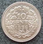 Zilveren dubbeltje: - 10 cent 1918 + 1936., Postzegels en Munten, Munten | Nederland, Zilver, 10 cent, Koningin Wilhelmina, Verzenden