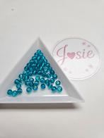 Blauwe glaskralen #215, Hobby en Vrije tijd, Kralen en Sieraden maken, Ophalen, Nieuw, Kraal