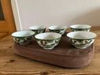 6 Chinese Schaaltjes + Lepeltjes - Haan/Kip Motief, Huis en Inrichting, Keuken | Servies, Ophalen, Gebruikt, Keramiek, Kom(men)