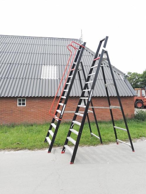 Steigertrap Altrex 11 of 12 treeds magazijntrap bouwtrap, Doe-het-zelf en Verbouw, Steigers, Zo goed als nieuw, Overige typen