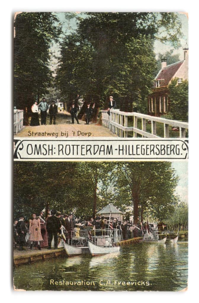 Hillegersberg, (Rotterdam), Verzamelen, Ansichtkaarten | Nederland, Gelopen, Zuid-Holland, Voor 1920, Verzenden