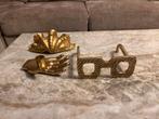 Gouden Decoratieve Accessoires Set, Antiek en Kunst, Ophalen of Verzenden