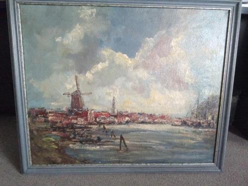 W.G.F Jansen - Olieverf schilderij, Antiek en Kunst, Kunst | Schilderijen | Klassiek, Ophalen