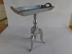 Metalen serveertafel, Minder dan 55 cm, Metaal of Aluminium, Zo goed als nieuw, Rechthoekig