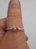 Zilveren stapelring Spinning hartjes maat 17.25 nr.157, Verzenden, Zo goed als nieuw, 17 tot 18, Dame