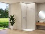 voorraad uitverkoop! walk in douchewand 90x200 cm chroom, Ophalen, Nieuw, Chroom, Douche
