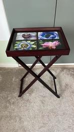 Gave butlertray, bijzettafeltje opklapbaar + fotolijst🎆, Huis en Inrichting, Tafels | Sidetables, 50 tot 100 cm, Ophalen of Verzenden
