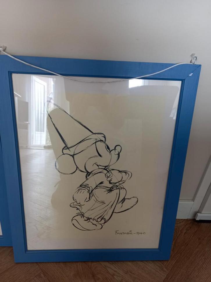 Vintage Ikea poster Mickey Mouse Fantasia, Antiek en Kunst, Kunst | Tekeningen en Foto's, Ophalen of Verzenden