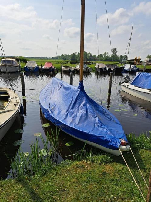 zeilboot, Watersport en Boten, Open zeilboten, Gebruikt, Overige typen, 3 tot 6 meter, Polyester, Buitenboordmotor, Benzine, Ophalen