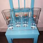 Martini longdrink glazen met rood logo set van 4, Huis en Inrichting, Ophalen, Glas of Glazen, Overige stijlen, Glas