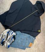 Stone Island Softshell Jas - Maat M, Kleding | Heren, Jassen | Winter, Ophalen of Verzenden, Gedragen, Blauw