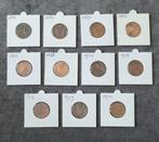 11 x 2 1/2 cent 1877 tot 1941 nederland 25 cent, Verzenden, Koningin Wilhelmina, 25 cent, Setje