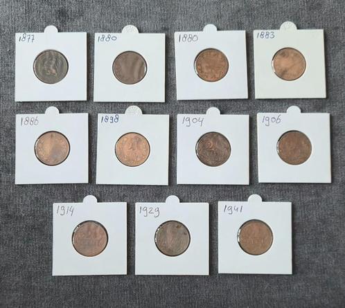 11 x 2 1/2 cent 1877 tot 1941 nederland 25 cent, Postzegels en Munten, Munten | Nederland, Setje, 25 cent, Koningin Wilhelmina