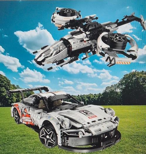 Transformerende Bouwset Sportwagen 911 & Gevechtsvliegtuig, Hobby en Vrije tijd, Modelbouw | Overige, Nieuw, Groter dan 1:32, Ophalen of Verzenden