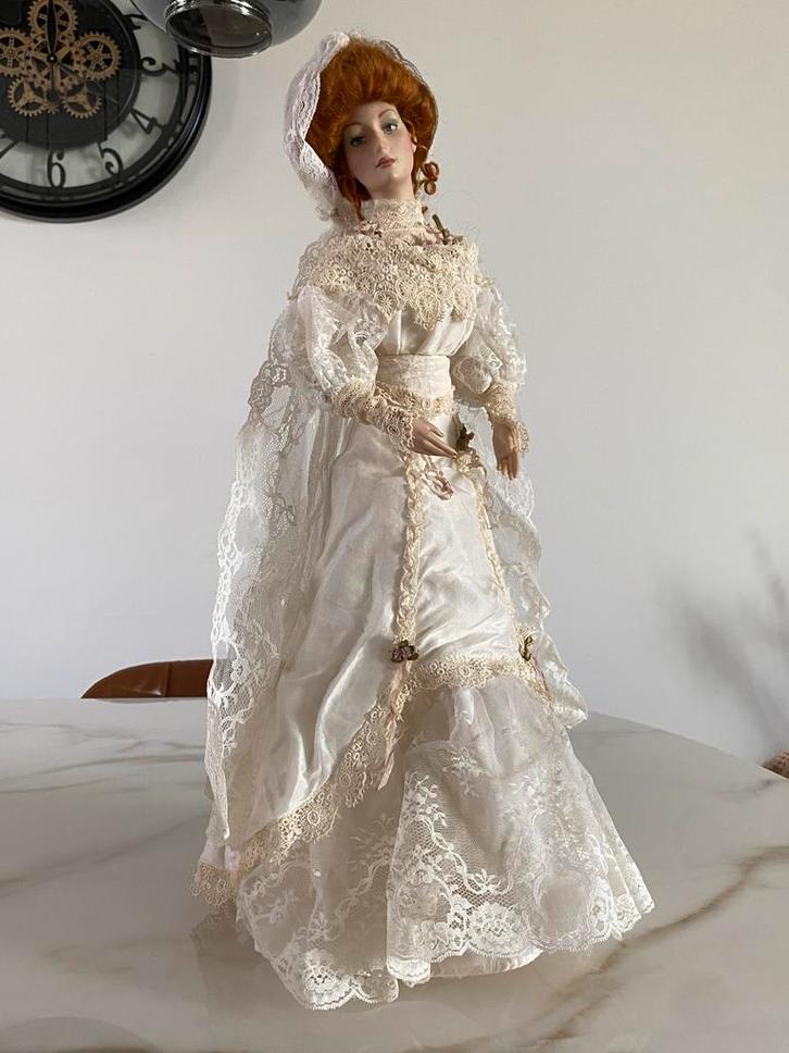 Franklin Mint Gibson Bruidspop, Verzamelen, Poppen, Zo goed als nieuw, Pop, Ophalen