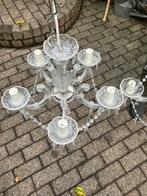 2 mooie hanglampen met glazen pegels, Ophalen, Gebruikt, Glas